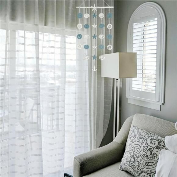 Coastal Starfish Nautical Wall Decor Anchor Seashell Beach Bathroom Art 28x16 - Picture 7 of 8